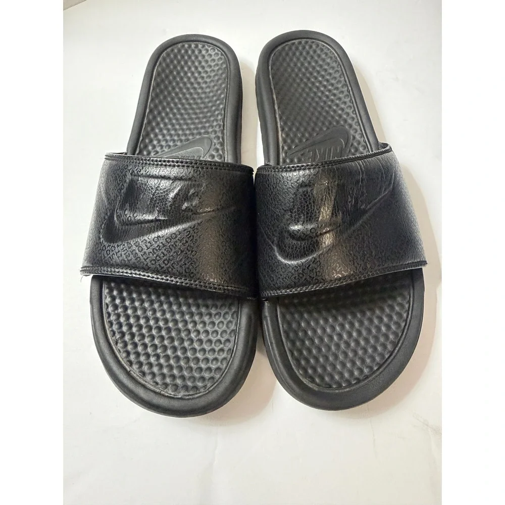 Nike Benassi JDI Black Slides Mens 11 Sandals 343880-001
